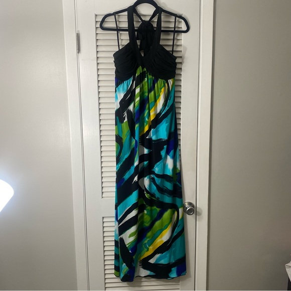 WOMENS L SUMMER HALTER DRESS - Picture 1 of 3
